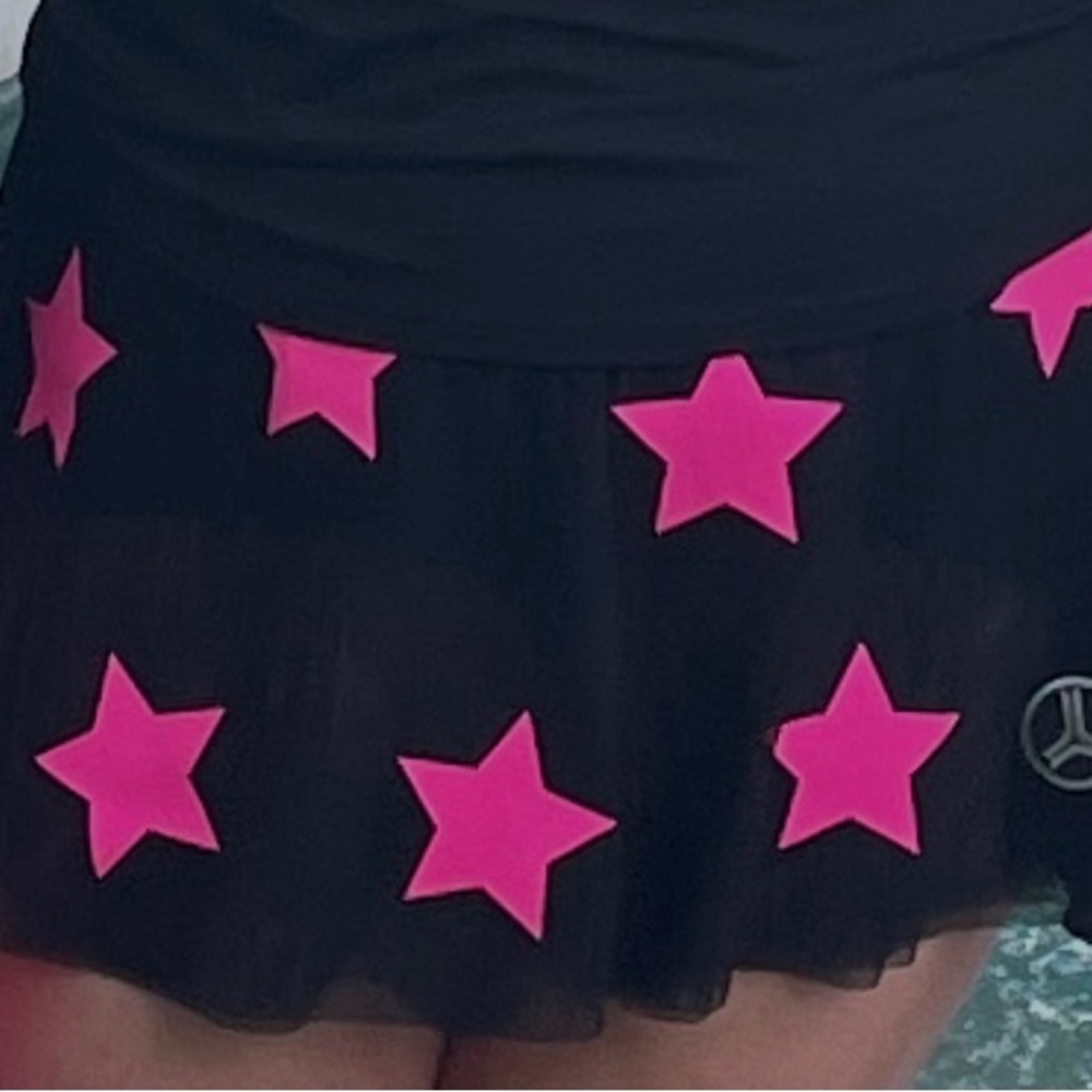 Ultracor Black And Pink Star Athletic Skirt Women’s Xl